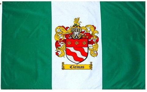 Clemas family crest coat of arms flag