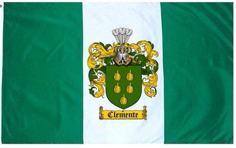 Clemente family crest coat of arms flag