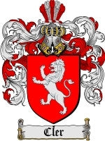 Cler coat of arms family crest download