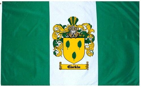Clerkin family crest coat of arms flag