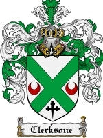 Clerksone coat of arms family crest download