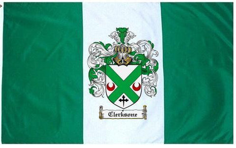 Clerksone family crest coat of arms flag