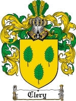 Clery coat of arms family crest download