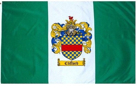 Clifford family crest coat of arms flag