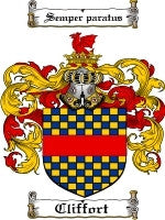 Cliffort coat of arms family crest download