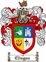 Clingon coat of arms family crest download