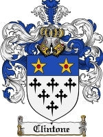 Clintone coat of arms family crest download