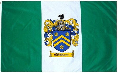 Clisham family crest coat of arms flag