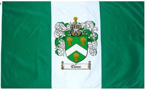 Cloce family crest coat of arms flag