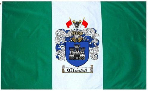 Clodd family crest coat of arms flag