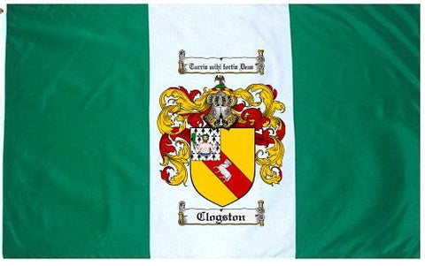 Clogston family crest coat of arms flag
