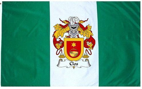 Clos family crest coat of arms flag