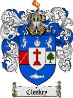 Closkey coat of arms family crest download