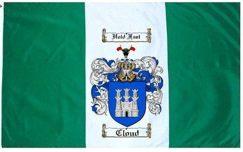 Cloud family crest coat of arms flag