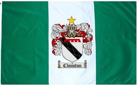 Clouston family crest coat of arms flag