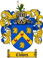 Clowes coat of arms family crest download