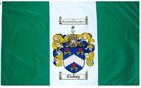 Clubsy family crest coat of arms flag