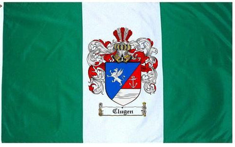 Clugen family crest coat of arms flag