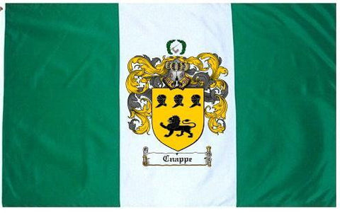 Cnappe family crest coat of arms flag