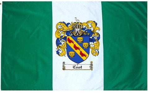 Cnot family crest coat of arms flag