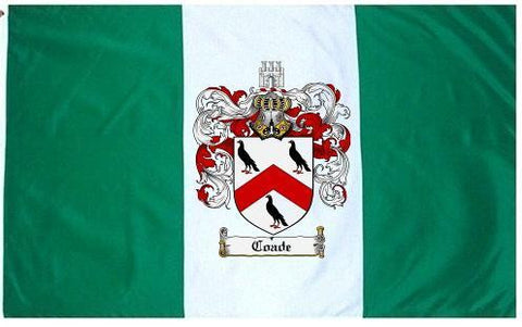 Coade family crest coat of arms flag