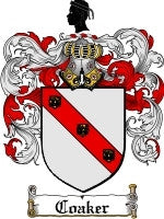 Coaker coat of arms family crest download