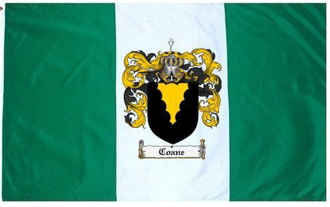 Coane family crest coat of arms flag