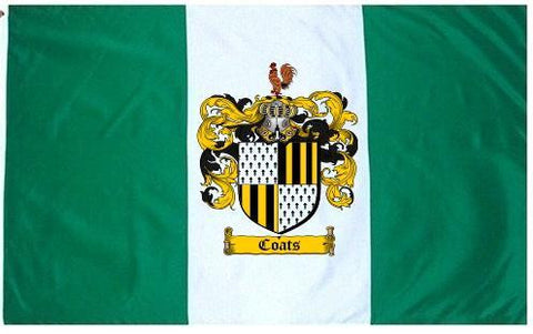 Coats family crest coat of arms flag