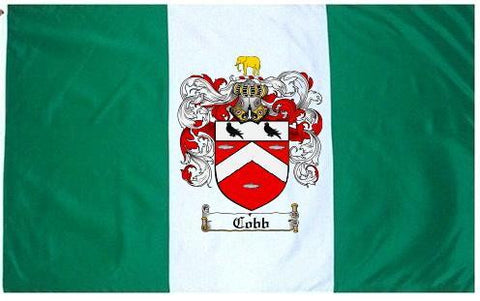 Cobb family crest coat of arms flag