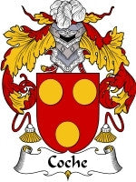 Coche coat of arms family crest download