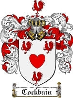 Cockbain coat of arms family crest download