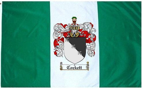 Cockett family crest coat of arms flag
