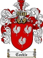 Cockie coat of arms family crest download