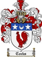 Cocks coat of arms family crest download