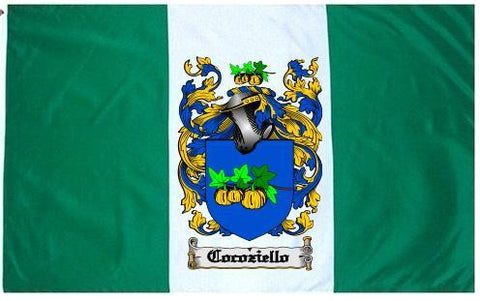 Cocoziello family crest coat of arms flag