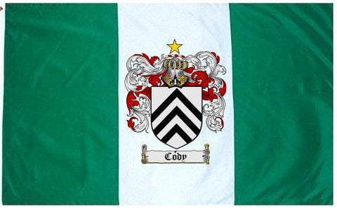 Cody family crest coat of arms flag