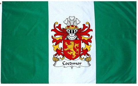 Coedmor family crest coat of arms flag