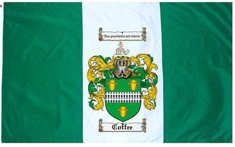 Coffee family crest coat of arms flag