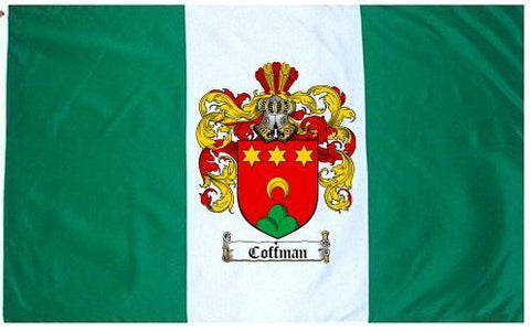 Coffman family crest coat of arms flag