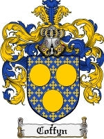 Coffyn coat of arms family crest download