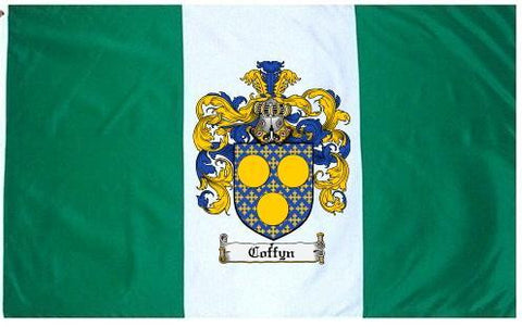 Coffyn family crest coat of arms flag