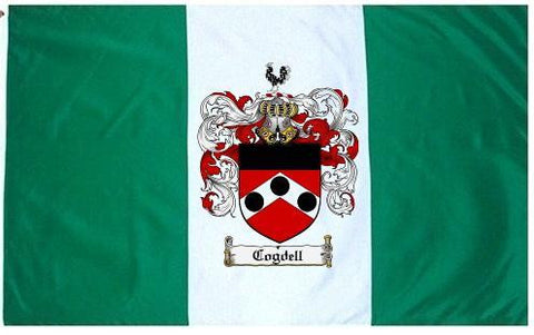 Cogdell family crest coat of arms flag