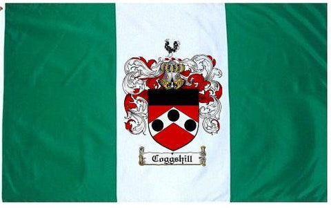Coggshill family crest coat of arms flag