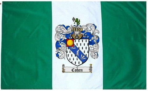 Cohen family crest coat of arms flag