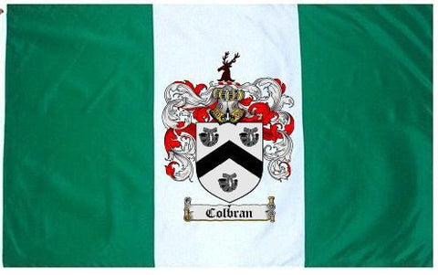 Colbran family crest coat of arms flag