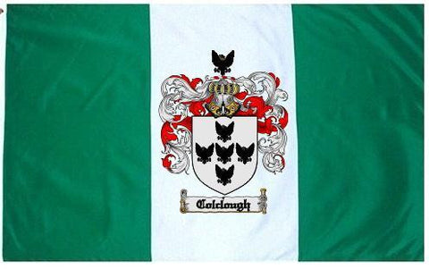 Colclough family crest coat of arms flag