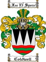 Coldwell coat of arms family crest download