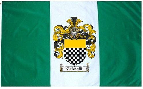 Coleshill family crest coat of arms flag