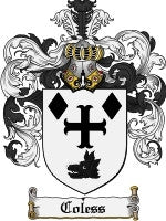 Coless coat of arms family crest download