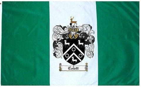 Colett family crest coat of arms flag
